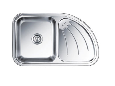 Nirali Stainless Steel Sink D'Signo Range ULTIMO RHD ( 34 x 21 inches ) - Satin