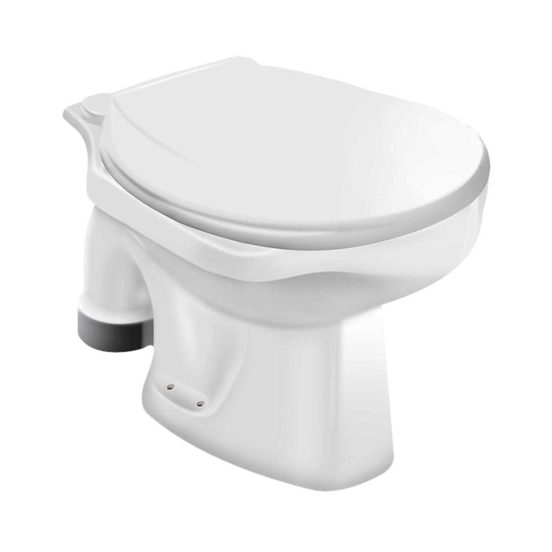 Hindware Floor Mounted White Closet WC Universal 20012 P TRAP with P-Trap