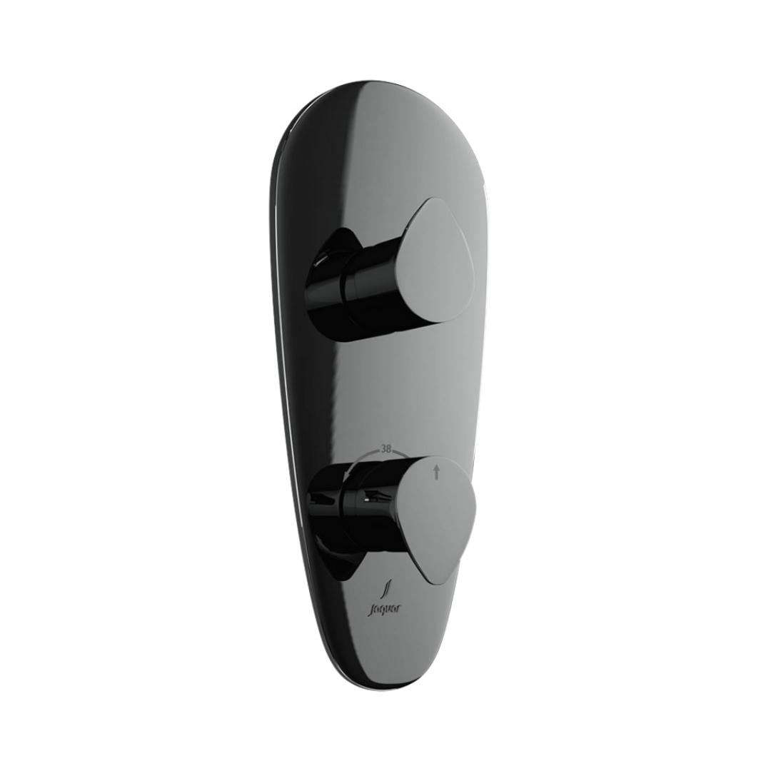 Jaquar 1 Way Thermostatic Diverter Vignette Prime VGP-BCH-81661 Normal Flow - Black Chrome Finish