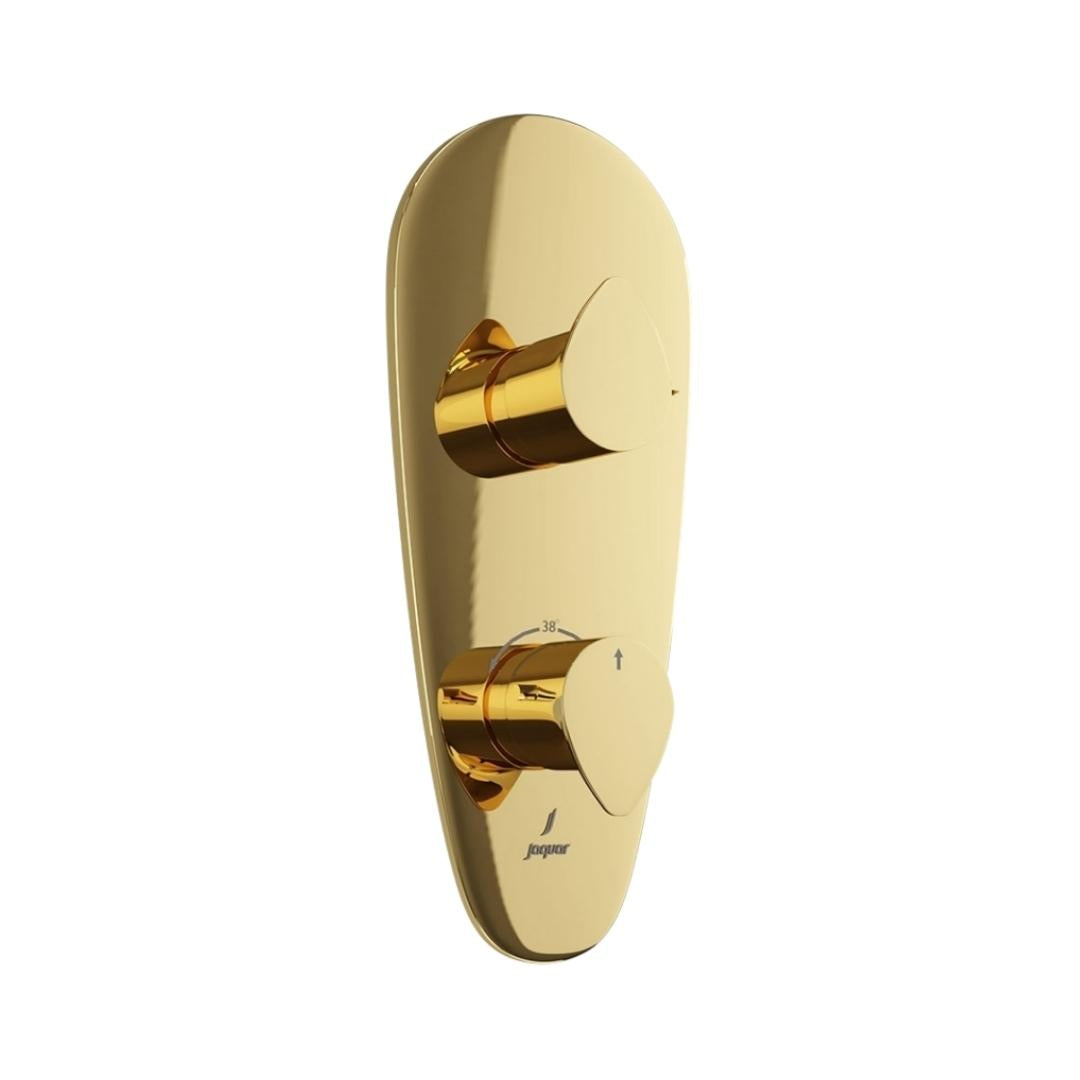 Jaquar 1 Way Thermostatic Diverter Vignette Prime VGP-GLD-81661 Normal Flow - Full Gold Finish