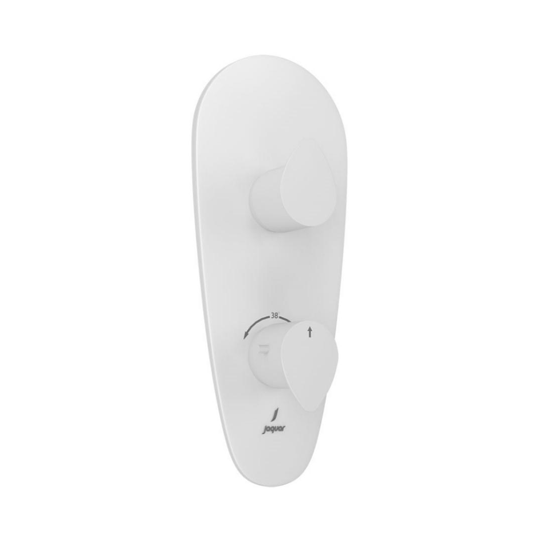Jaquar 1 Way Thermostatic Diverter Vignette Prime VGP-WHM-81661 Normal Flow - White Matt Finish