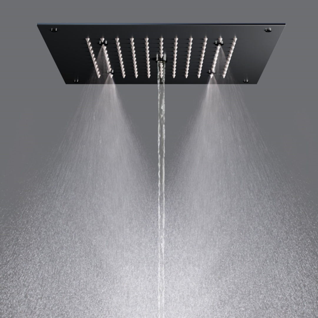 Colston Multi Flow Overhead Shower VITARA MIST BM - Black Matt