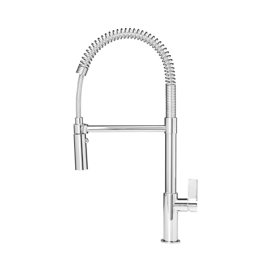 Reginox Table Mounted Pull-Down Kitchen Sink Mixer YUKON with Swinging Spout in Chrome Finish
