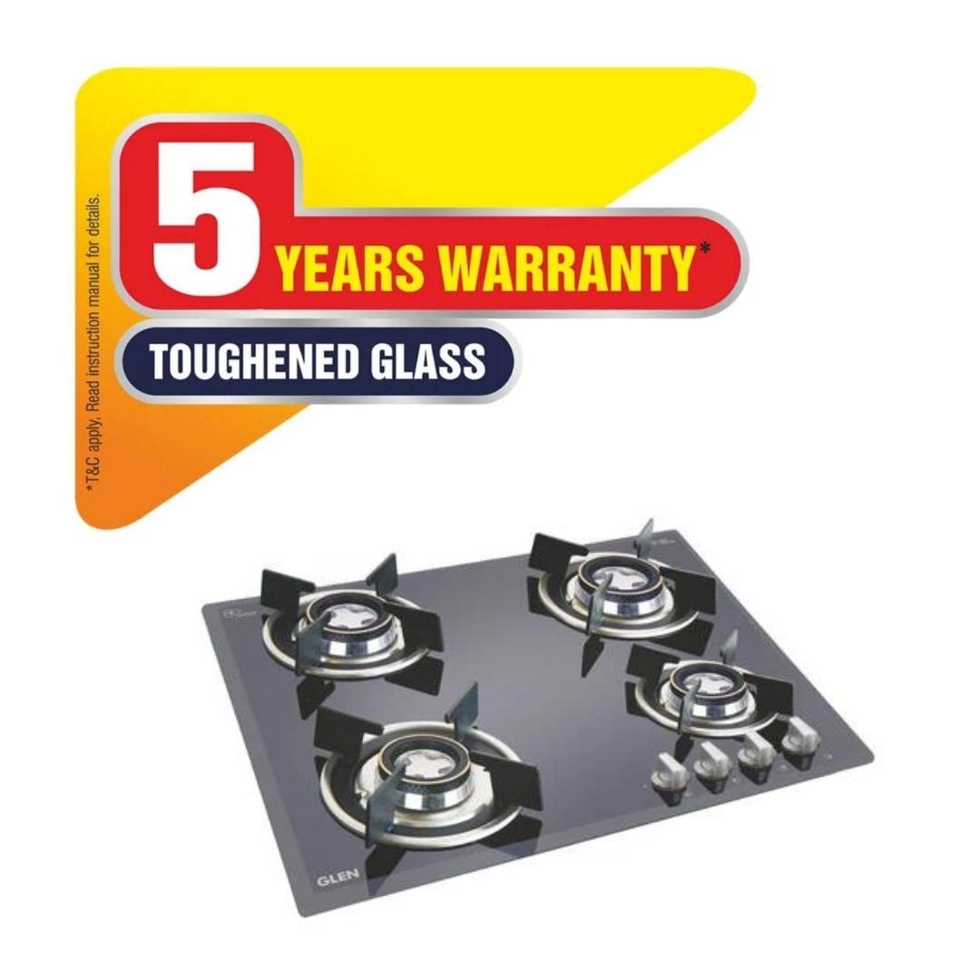 Glen 64 cm 4 Burner Hob 1064 DLX DB