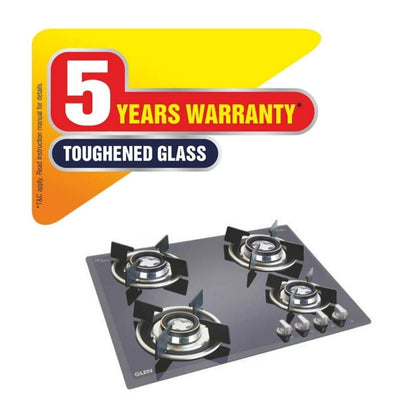 Glen 64 cm 4 Burner Hob 1064 DLX DB