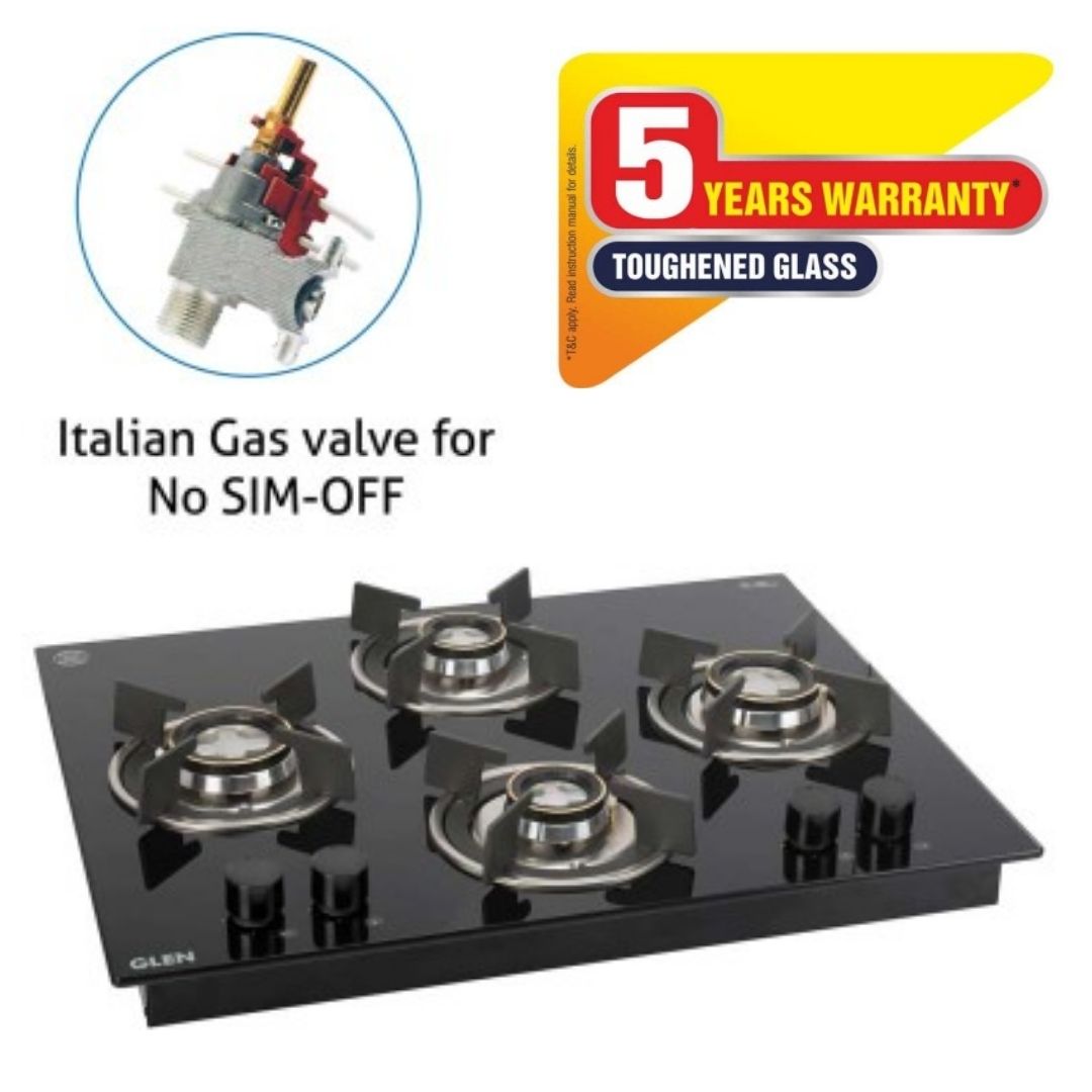 Glen 65 cm 4 Burner Hob 1065 X RO HT DB