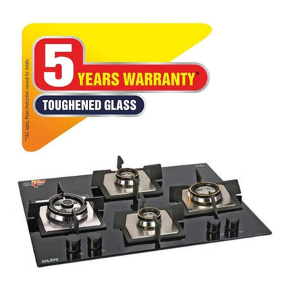 Glen 65 cm 4 Burner Hob 1065 X SQ HT DB TR