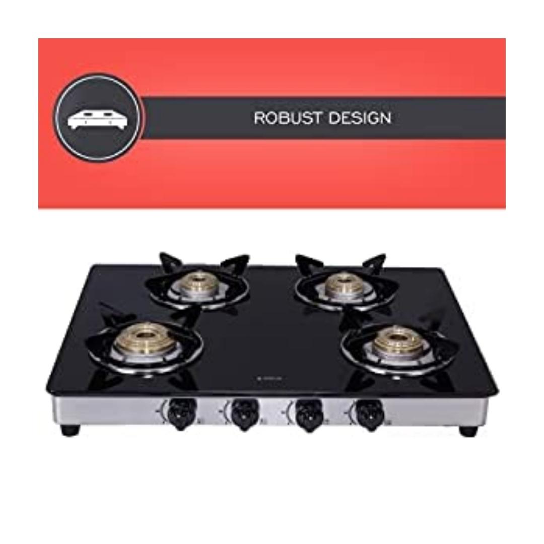 Elica 69 cm 4 Burner Cooktop DT SERIES 694 CT VETRO