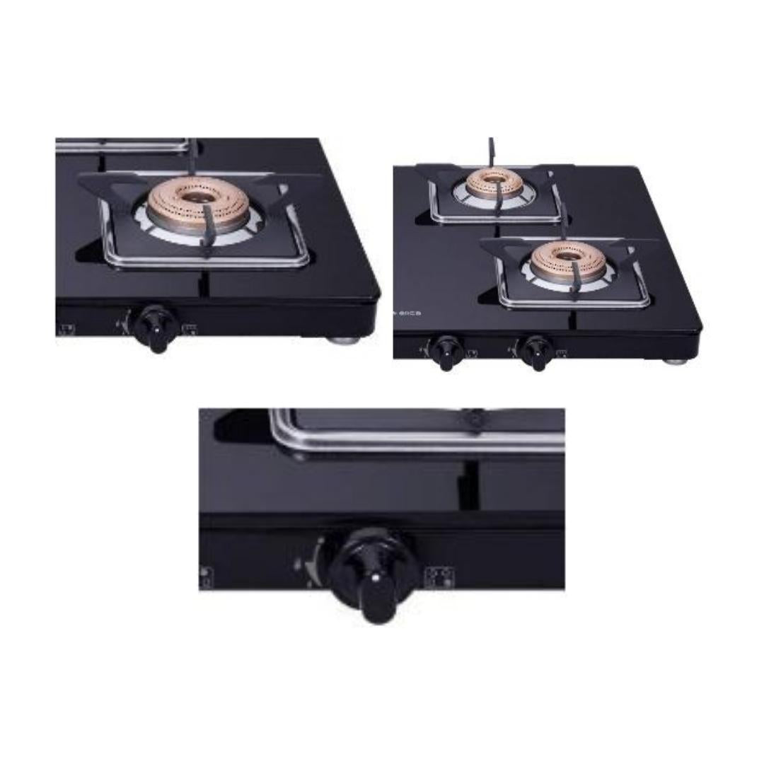 Elica 69 cm 4 Burner Cooktop SLIMLINE SPF 694 CT VETRO