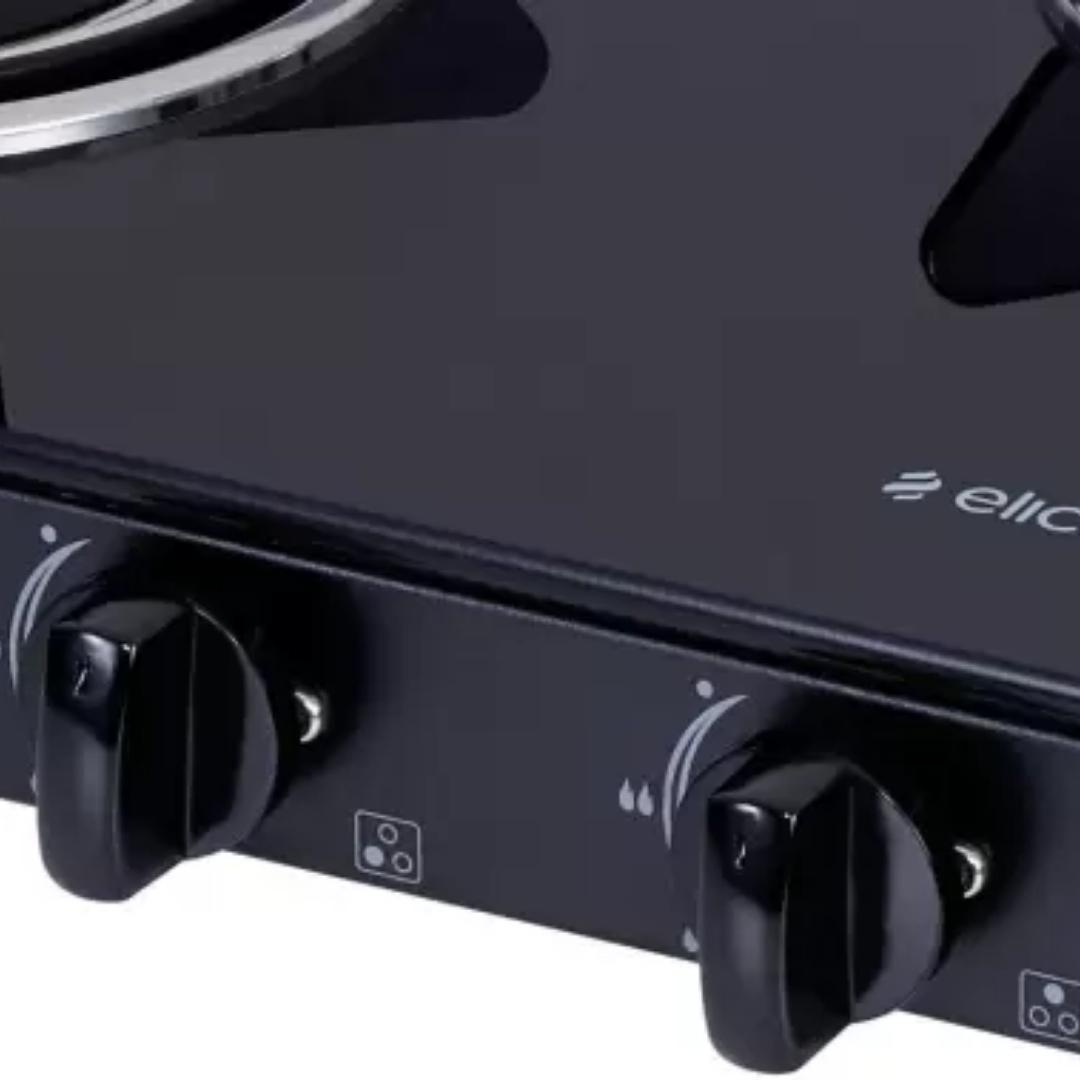 Elica 70 cm 3 Burner Cooktop VETRO SERIES 703 CT VETRO BK