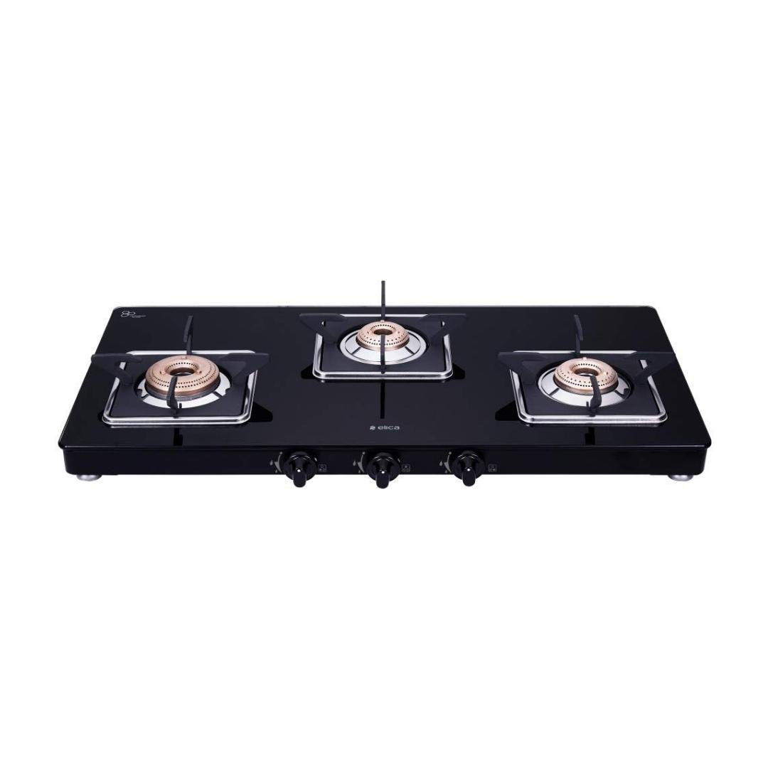 Elica 77 cm 3 Burner Cooktop SLIMLINE SPF 773 CT VETRO