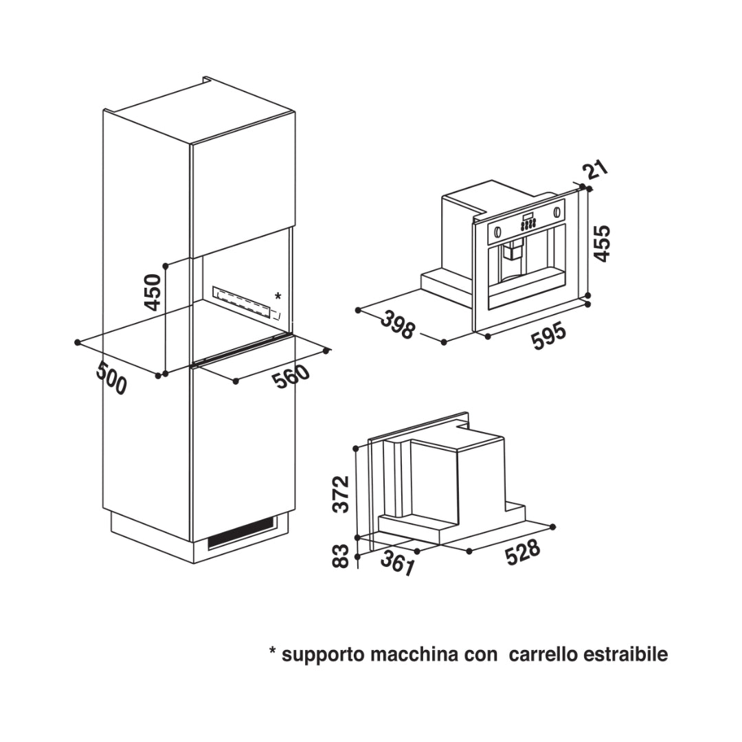 Whirlpool Built-In Coffee Machine ACE 102 IX