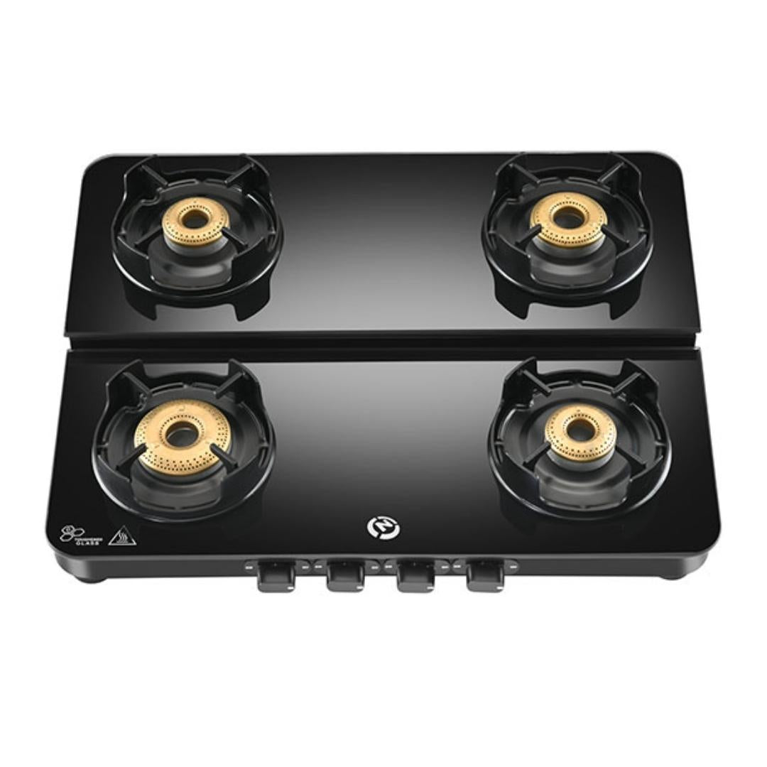 Hindware 63 cm 4 Burner Cooktop Alverio Dplx Series ALVERIO 4B DPLX