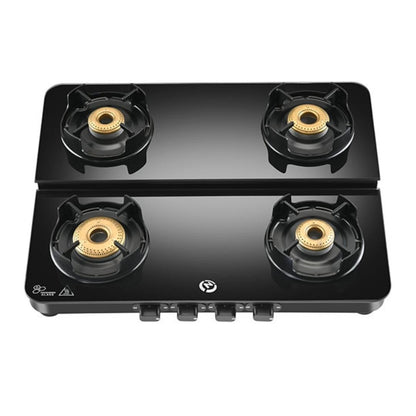 Hindware 63 cm 4 Burner Cooktop Alverio Dplx Series ALVERIO 4B DPLX
