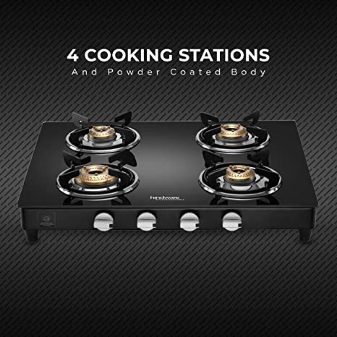 Hindware 63 cm 4 Burner Cooktop Armo Plus Gl Series ARMO PLUS GL 4B