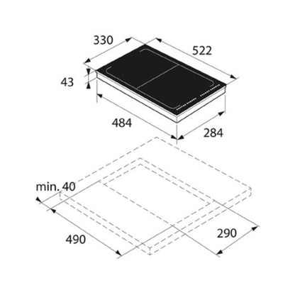 Asko 2 Zones Induction Hob HI1355G