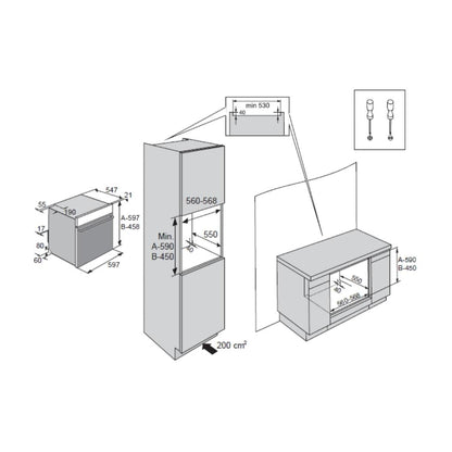 Asko Built In Oven with Full Steam Function OCS8637S + Asko Built-In Microwave OM8437S