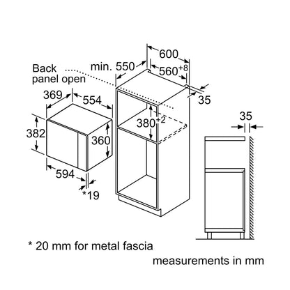 Bosch Built In Oven With Air Fryer HBG7341B1 + Bosch Built-In Microwave Series 6 BEL554MB0I