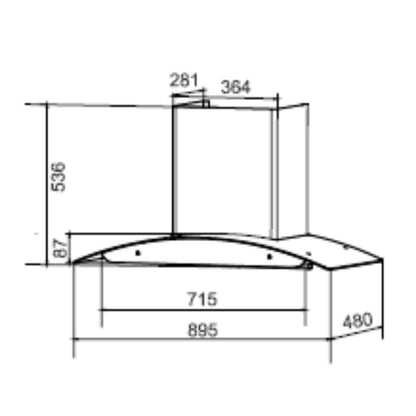 Elica 90 cm Wall Mounted Chimney Auto Clean Hoods Series BFCG 900 HAC LTW MS NERO