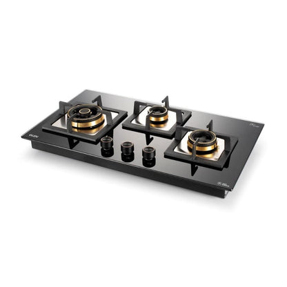 Glen 73 cm 3 Burner Hob BH 1073 SQ HT TOTAL DB TR