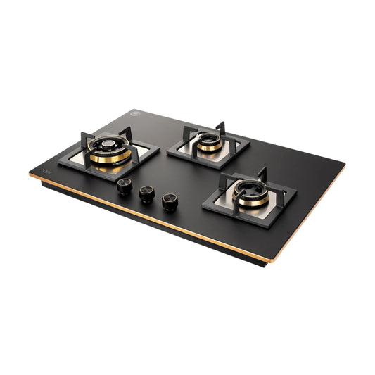 Glen 73 cm 3 Burner Hob Matt Glass Series BH 1073 XL SQ HT TDB TR MG