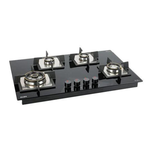 Glen 77 cm 4 Burner Hob BH 1074 SQ HT DB TR FFD 77