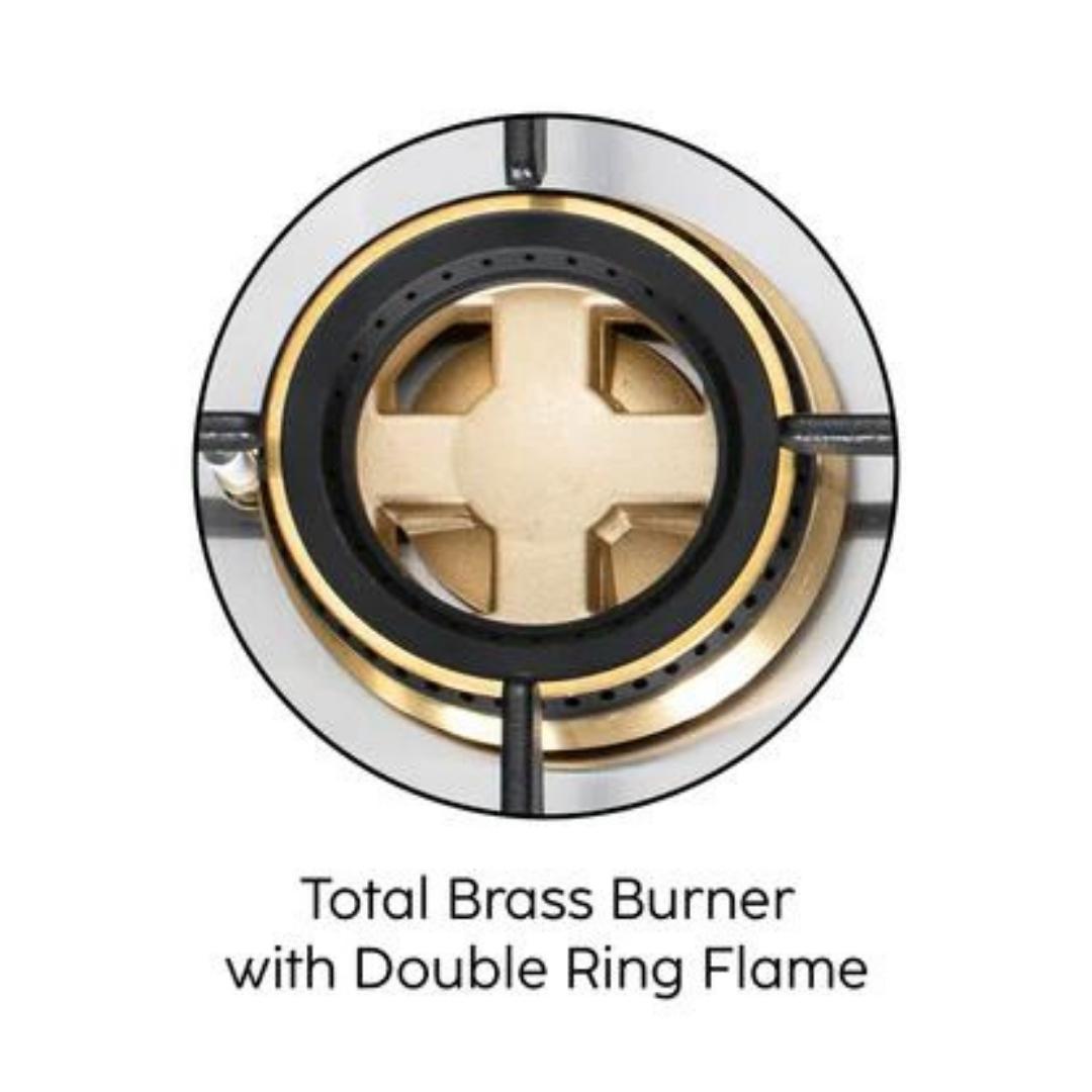 Glen 77 cm 4 Burner Hob BH 1074 SQ HT TOTAL DB