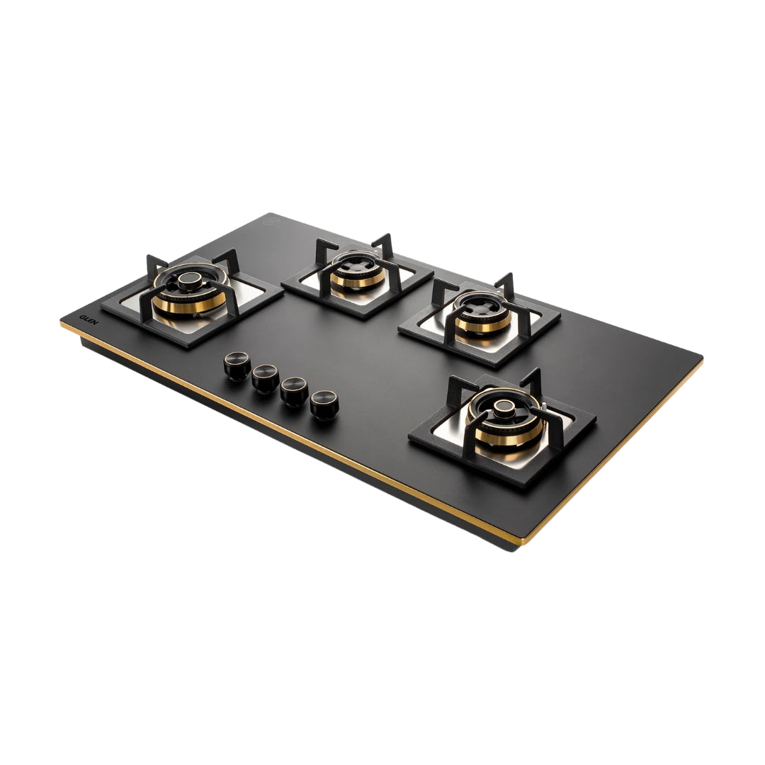 Glen 90 cm 4 Burner Hob Matt Glass Series BH 1094 XL SQ HT TDB 2TR MG