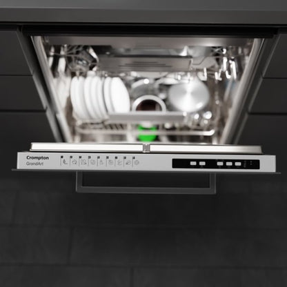 Crompton Built In Dishwasher GrandArt Series BI-DWGAV15PS-FI with 15 Place Settings