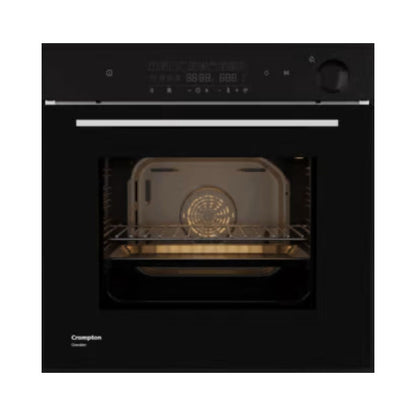 Crompton Built In Oven with Steam Assist BIO-GASTM78L-MBL + Crompton Built-In Convection Microwave GrandArt Series MWO-GACON25L-MBL