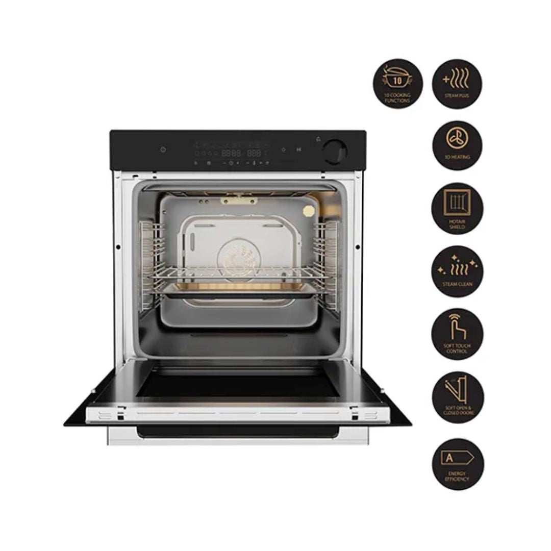 Crompton Built In Oven with Steam Assist BIO-GASTM78L-MBL