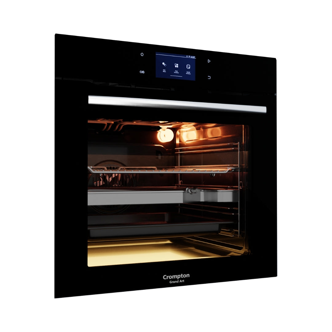 Crompton Built In Oven GrandArt BIO-GATFTPRO-78L + Crompton Built-In Convection Microwave GrandArt Series MWO-GACON25L-MBL