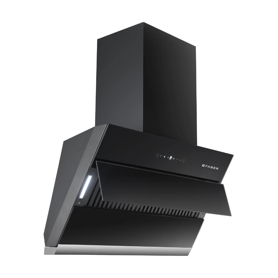 Faber 60 cm Wall Mounted Chimney BLISS FL SC AC BK 60