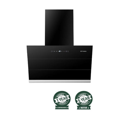 Faber 60 cm Wall Mounted Chimney BLISS FL SC AC BK 60