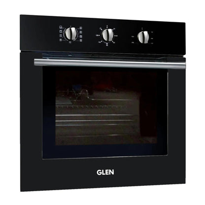 Glen Built In Oven BO 660 MR TURBO BLACK + Glen Built-In Convection Microwave MO 674