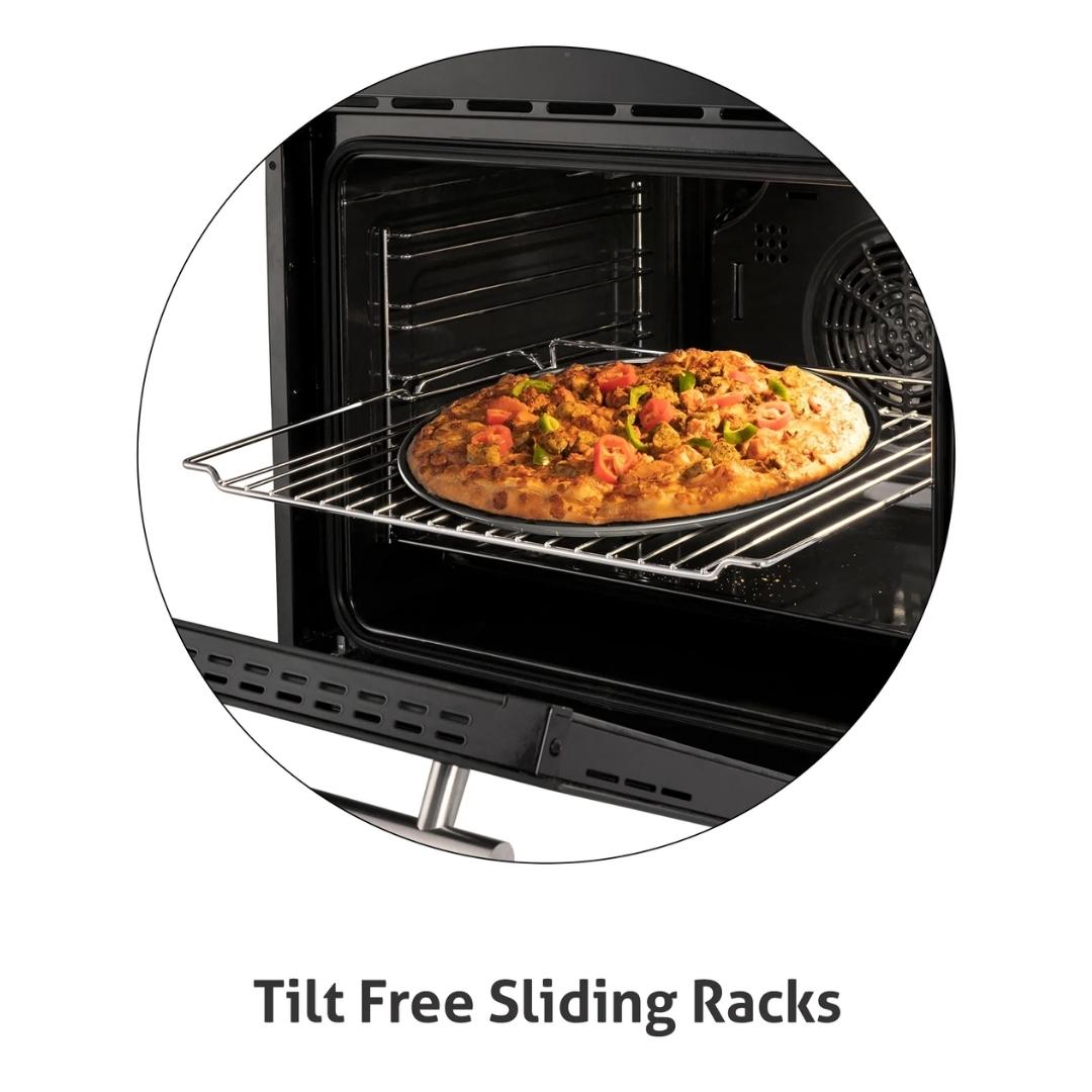 Glen Built In Oven BO 651 MRT BLACK + Glen Built-In Microwave MO 675