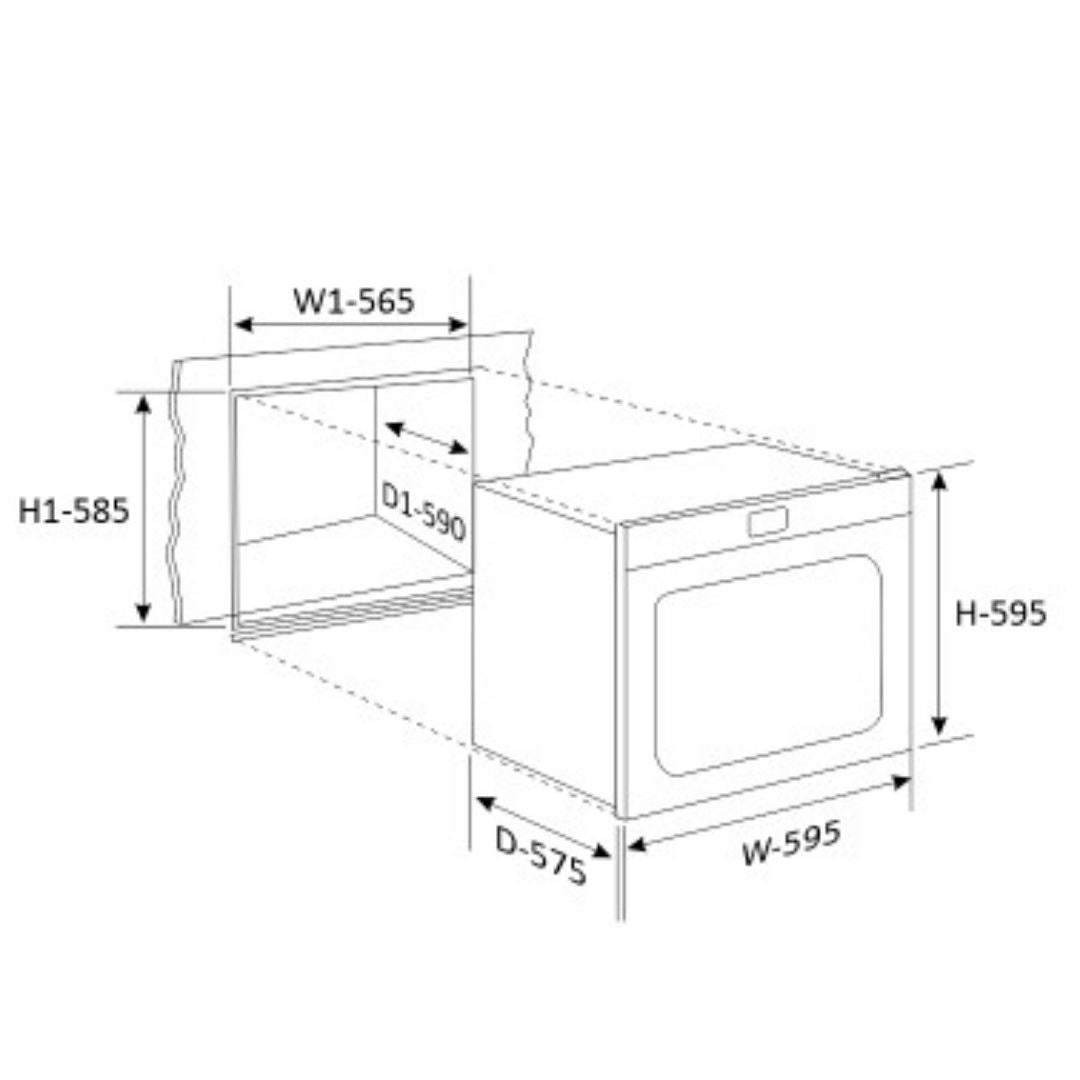 Glen Built In Oven BO 663 GAS