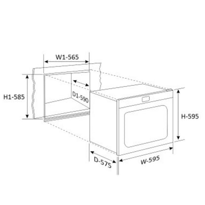 Glen Built In Oven BO 663 GAS