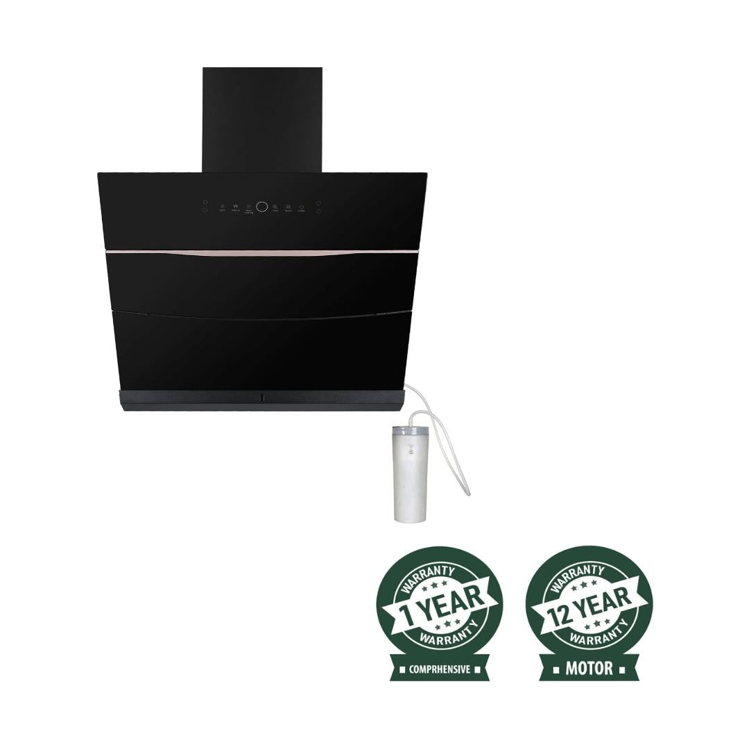Faber 60 cm Wall Mounted Chimney BOLT FL SW SC BK 60
