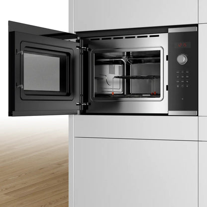 Bosch Built In Oven HBF011BR1I + Bosch Built-In Microwave Series 4 BEL553MS0I + Bosch 60 cm Wall Mounted Chimney DWB68IJ60I + Bosch 60 cm 4 Burner Hob True Brass 2D PNH6B6F20I