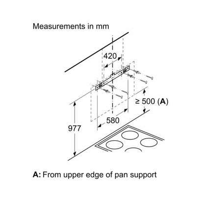 Bosch 90 cm Wall Mounted Chimney Self Clean Series DWKA98G60I