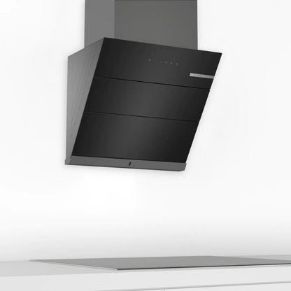 Bosch 60 cm Wall Mounted Chimney Self Clean Series DWKA68G60I + Bosch 60 cm 4 Burner Hob True AL 2D PNH6B6B12I