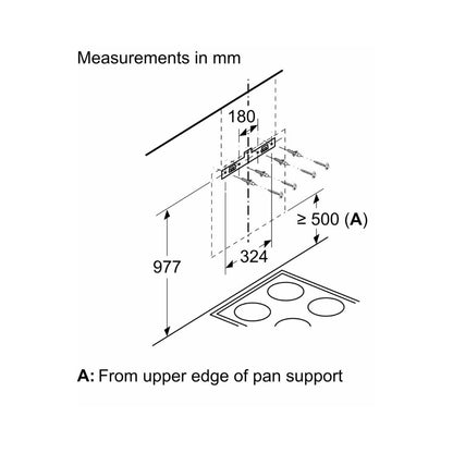 Bosch 60 cm Wall Mounted Chimney Self Clean Series DWKA68G60I