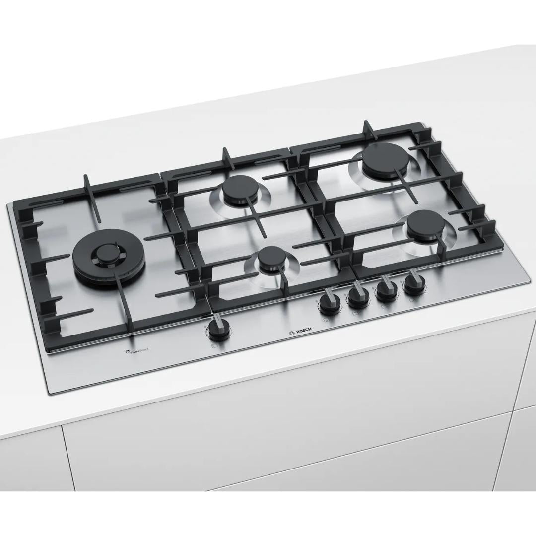 Bosch 90 cm 5 Burner Hob Serie 6 Flame Select PCS9A5C90I