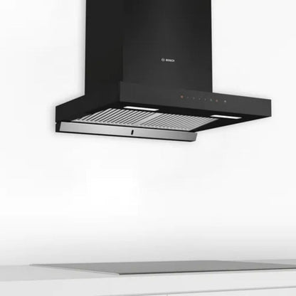 Bosch 60 cm Wall Mounted Chimney Self Clean Series DWBA68H60I + Bosch 60 cm 4 Burner Hob True AL 2D PNH6B6B12I
