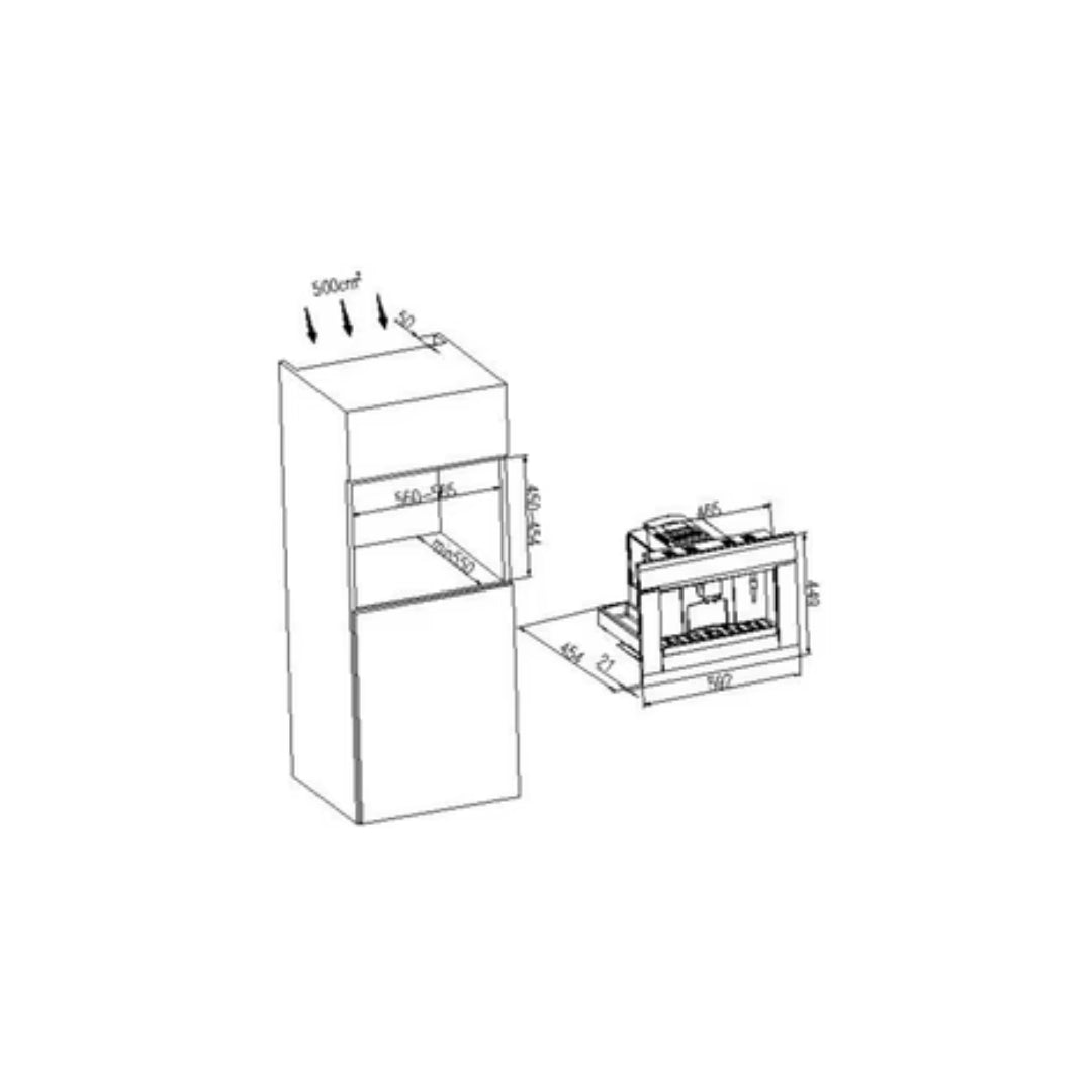 Carysil Built-In Coffee Machine BUILT IN COFFEE MACHINE 01