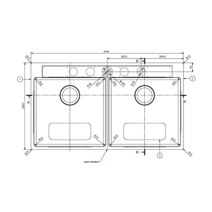 Franke Stainless Steel Sink Box Elite BOX ELITE BXX 220 120 43 ( 36 x 20 inches ) - Satin