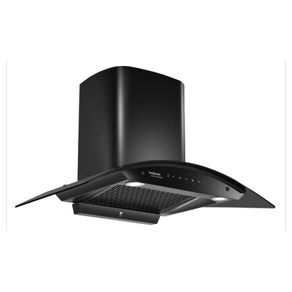 Hindware 90 cm Wall Mounted Chimney Auto Clean Hoods Series CELESIA BLK 90