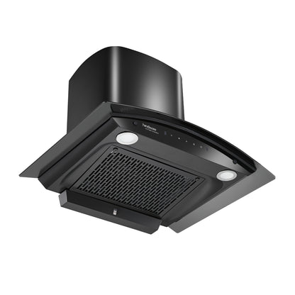 Hindware 90 cm Wall Mounted Chimney Auto Clean Hoods Series CELESIA BLK 90