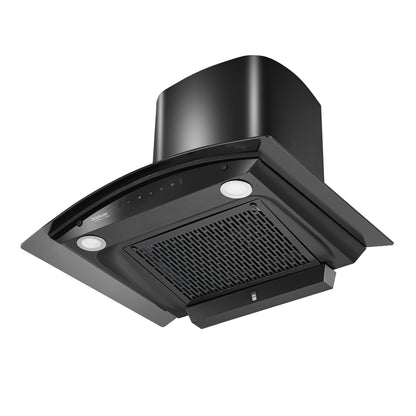 Hindware 90 cm Wall Mounted Chimney Auto Clean Hoods Series CELESIA BLK 90